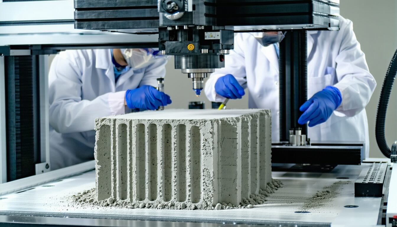 Des chercheurs en impression 3D créent un substitut de béton écologique à séchage rapide