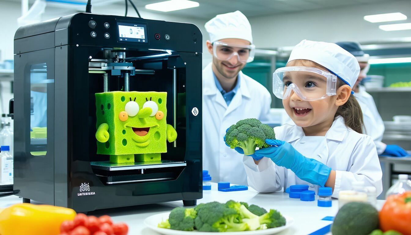Des scientifiques créent des aliments imprimés en 3D pour inciter les enfants à manger leurs légumes : « Transformer le brocoli en Bob l’éponge »