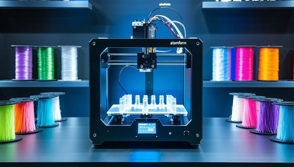 découvrez la palette 300 d'atomform, l'imprimante 3d multi-matériaux à 12 buses, une innovation révolutionnaire présentée au ces 2026 pour des créations ultra-précises et colorées.