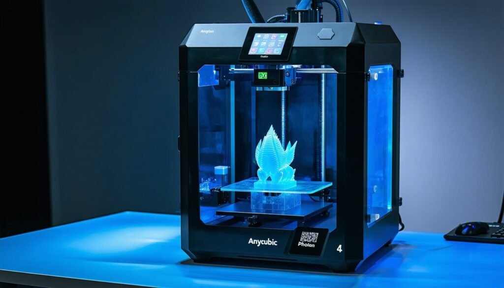 découvrez l'imprimante 3d résine anycubic photon mono 4 ultra 10k avec écran hd 7'', offrant une impression rapide jusqu'à 120mm/h grâce à la technologie de lumière cob pour des détails ultra-précis.